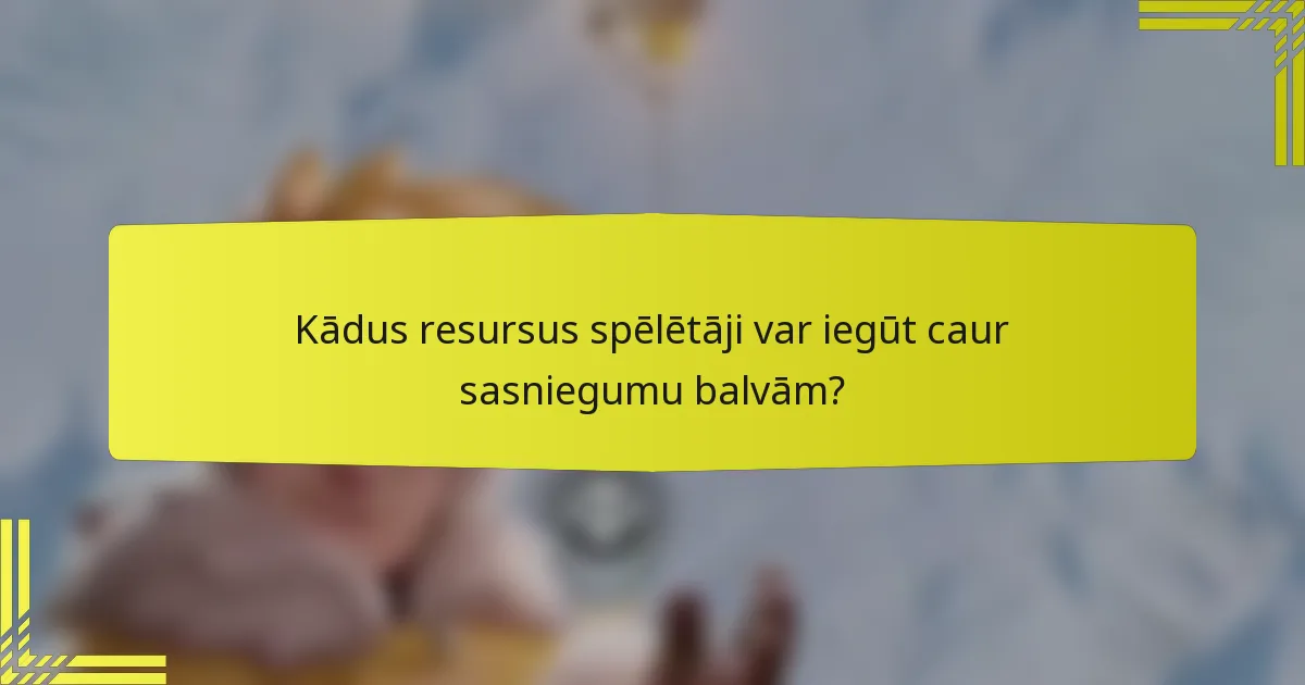Kādus resursus spēlētāji var iegūt caur sasniegumu balvām?