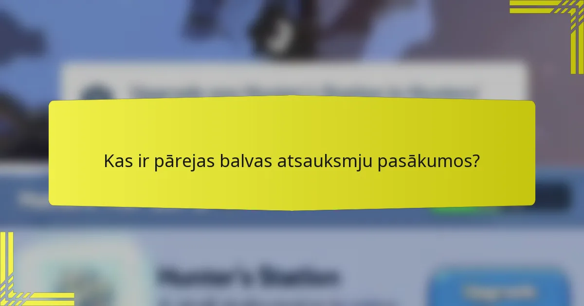 Kas ir pārejas balvas atsauksmju pasākumos?